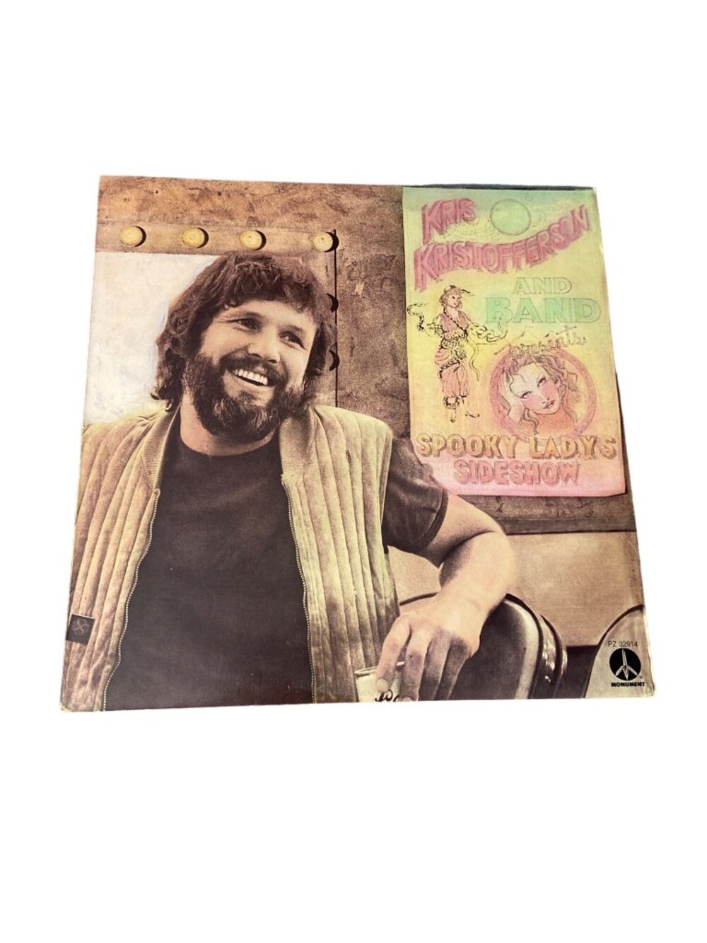 Kris Kristofferson Spooky Lady's Sideshow LP 1974 Monument PZ32914 Vinyl